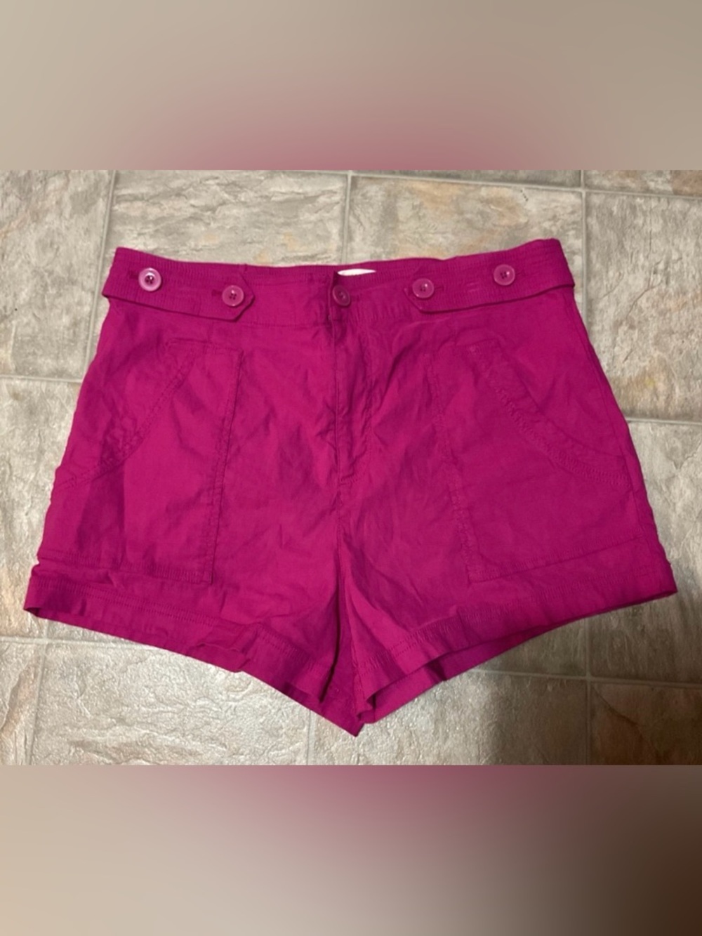 Maeve Anthropologie High Waist Fuschia Shorts size 12